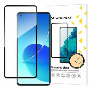 Wozinsky Tempered Glass Full Glue Super Tough Screen Protector Full Coveraged with Frame Case Friendly for Oppo Reno6 4G black kép