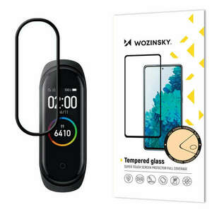 Wozinsky super wytrzymałe szkło folia szklana Full Glue na cały ekran z ramką Case Friendly Xiaomi Mi Band 4 / Mi Band 3 przezroczysty kép