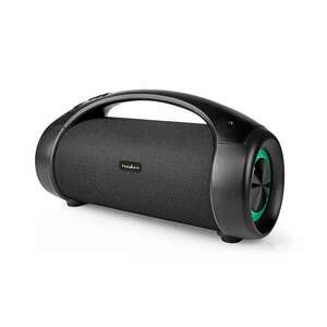 Bluetooth Party Boombox, 6 óra, 2.0, 50 W, Media lejátszás: AUX / USB, IPX5, Összekapcsolható, Hordozó fogantyú, Party fények, Fekete kép