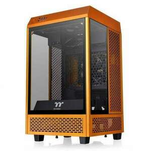 Thermaltake CA-1R3-00SDWN-00 The Tower 100 Metallic Gold táp nélküli mini-ITX ház aranyszínű kép