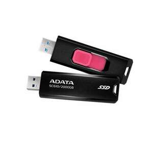 ADATA SSD Külső USB 3.2 2TB SC610, Fekete/Piros kép