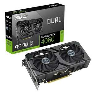 Asus GeForce RTX 4060 8GB GDDR6 Dual EVO OC Edition Videókártya (DUAL-RTX4060-O8G-EVO) kép