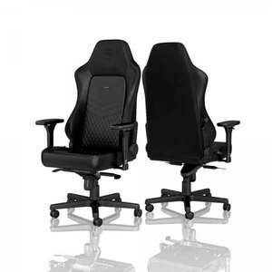 Noblechairs Hero BŐR fekete bőr gamer szék kép