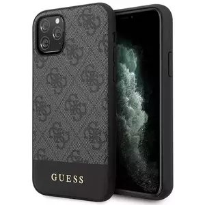 Tok Guess iPhone 11 Pro Max Grey Hard Case 4G Stripe Collection (GUHCN65G4GLGR) kép