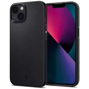 Tok Spigen Thin Fit, black - iPhone 13 mini (ACS03678) kép