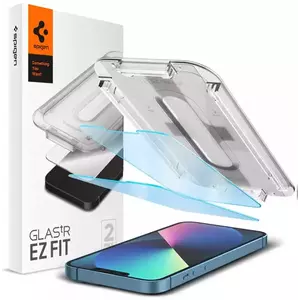 TEMPERED KIJELZŐVÉDŐ FÓLIA SPIGEN GLAS.TR ”EZ FIT” 2-PACK IPHONE 13 / 13 PRO ANTIBLUE (AGL03389) kép