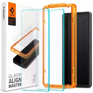 TEMPERED KIJELZŐVÉDŐ FÓLIA Spigen Glass tR Align Master 2 Pack - Sony Xperia 10 V (AGL06429) kép