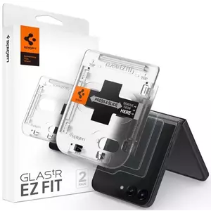 TEMPERED KIJELZŐVÉDŐ FÓLIA Spigen Glass tR EZ Fit Cover 2 Pack Transparency - Samsung Galaxy Z Flip 5 (AGL06525) kép