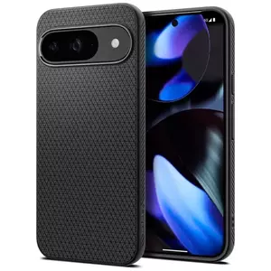 Tok Spigen Liquid Air, matte black - Google Pixel 9 Pro/Pixel 9 (ACS07682) kép