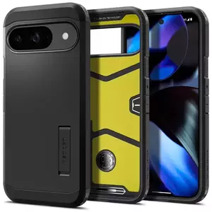 Tok Spigen Tough Armor, black - Google Pixel 9 Pro/Pixel 9 (ACS07692) kép