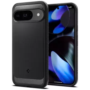 Tok Spigen Rugged Armor, matte black - Google Pixel 9 Pro/Pixel 9 (ACS07685) kép