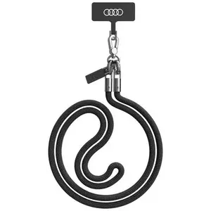 Audi universal phone lanyard 120cm 8mm crossbody black AU-CBL8-R8/D1-BK (AU-CBL8-R8/D1-BK) kép