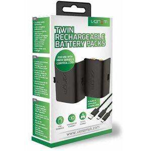 Twin Rechargeable Battery Packs for Xbox Series black (VS2882) kép