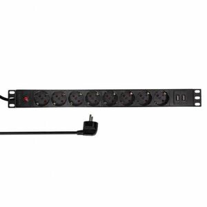 8 Plug + 2 USB 2 m Switch (PDU8C02) kép