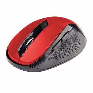 Vezeték nélküli egér C-Tech WLM-02, USB, 1600 dpi, piros kép