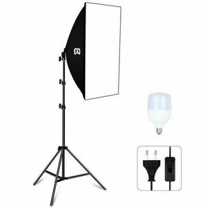 Stúdió készlet Puluz Softbox LED 50x70cm, állvány, LED izzó 1 db PU5070EU kép