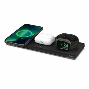 Belkin BOOST CHARGE PRO 3-in-1 Vezeték nélküli töltő - Fekete (15W) kép