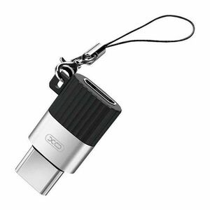 Micro USB - USB Type-C adapter - fekete kép