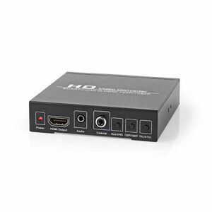 HDMI átalakító, 1x SCART bemenet, 1x HDMI kimenet, 1x 3.5 mm audió kimenet, 1x Digital audió kimenet, 1 irányú, 1080p, 1.65 Gbps, alumínium, antracit kép