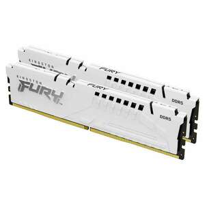 Kingston 64GB / 5200 Fury Beast White (Intel XMP) DDR5 RAM KIT (2x32GB) kép