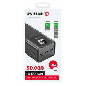 Swissten Power Line power bank, 50000 mAh, 100W PD laptopokhoz kép