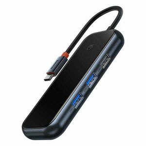 Baseus AcmeJoy 5 az 1-ben Hub, USB-C - 2xUSB 3.0, USB 2.0, USB-C PD, HDMI (sötétszürke) kép