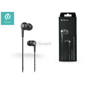 Devia univerzális sztereó felvevős fülhallgató - 3, 5 mm jack - Devia Kintone In-Ear Wired Earphones - fekete kép