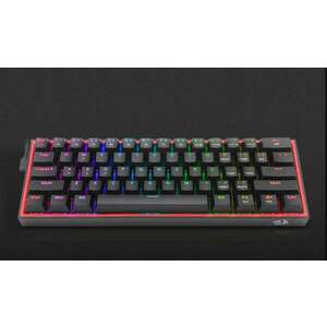 Redragon K616 Fizz Pro, Mechanikus, Red Switch, (HU), RGB, Wi-Fi/USB/Bluetooth, Gaming, Fekete, Vezeték nélküli billentyűzet kép