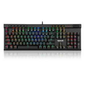 Redragon K580 VATA, Mechanikus, Brown Switch, (HU), RGB világítás, USB, Gaming, Fekete, Vezetékes billentyűzet kép