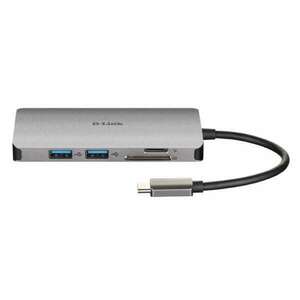 D-Link USB-C HUB 3xUSB + 1xHDMI + 1xUSB Type-C + 1xSD + 1xMicroSD + 1xLAN, DUB-M810 kép