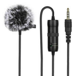 Microphone with a clip PULUZ 3.5mm Jack 6m kép