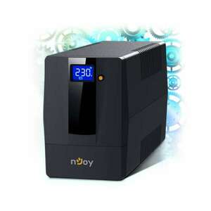 NJOY Szünetmentes + AVR Horus Plus 600, 600VA, 360W, Line-Interactive, LCD Touch display kép