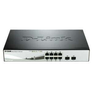 D-LINK Switch 8x1000Mbps(8xPOE) + 2xGigabit SFP Menedzselhető Rackes, DGS-1210-08P/E kép