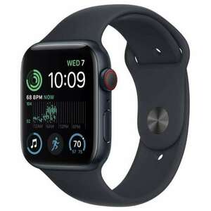 Apple Watch SE2 Cellular 44mm Fekete tok, Fek. Szíj kép