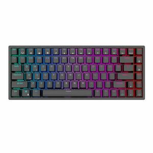 Mechanikus ANGOL kiosztású billentyűzet Royal Kludge RK84 RGB, barna kapcsoló, fekete (RK84 brown switch) kép