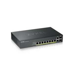 ZYXEL Switch 8x1000Mbps (8xPOE) + 2xGigabit kombó SFP, Menedzselhető Rackes, GS2220-10HP-EU0101F kép