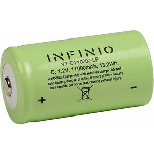 Infinio Pro-Line NiMH D góliát akku, 1.2V, 11000mAh HR20, Mono, Sanyo KR-5000DEL kép