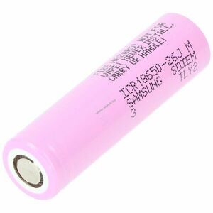 Samsung ICR18650-26J akku, 3.7V 2600mAh, 5, 2A Li-Ion védelmi elektronika nélkül kép