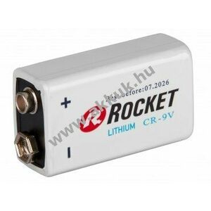 ROCKET Ultimate Lithium 6LR61 9V block elem 1200mAh 1db/csomag kép