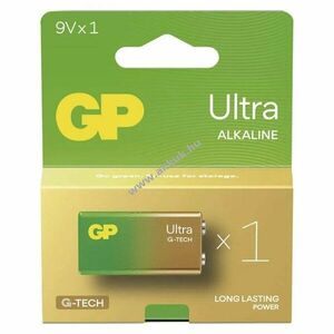 GP Ultra 9V Block elem 6LR61, 6LF22, 522, MN1604 1db/csomag kép