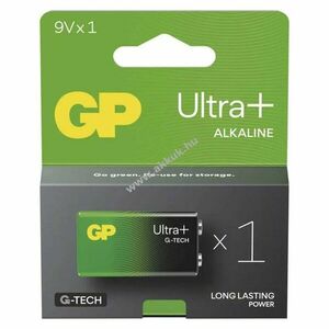 GP Ultra Plus 9V Block elem 6LR61, 6LF22, 522, MN1604 1db/csomag kép