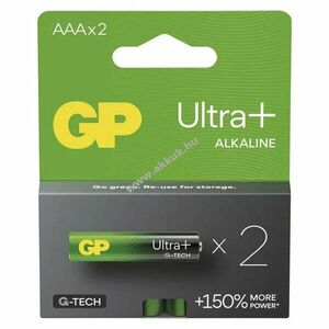 GP Ultra Plus alkáli elem, LR03, mikro, AAA 2db/csomag kép