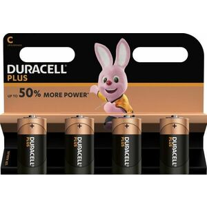 Duracell Plus MN1400 LR14 C Baby bébi elem 4db/csomag kép