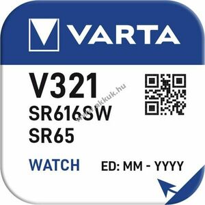 Varta gombelem, óraelem V321/SR65/SR616SW 1db/csomag - Kiárusítás! kép