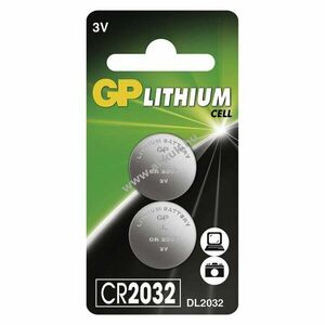 GP líthium gombelem CR2032 2db/csomag - Kiárusítás! kép