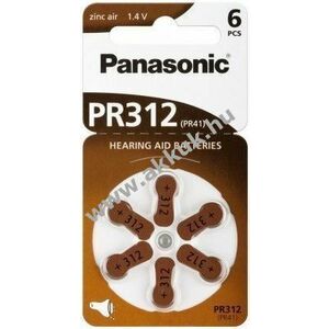 Panasonic hallókészülék elem V312/PR41 (PR312) 6db/csomag - Kiárusítás! kép