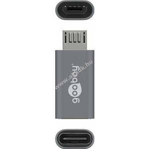 Goobay adapter USB C > USB B 2.0 Micro USB Hi-speed (typ B) - Kiárusítás! - A készlet erejéig! kép