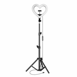 MG Heart Ring LED körfény 12'' + állvány 2.1 m, fekete (JM33-13) kép