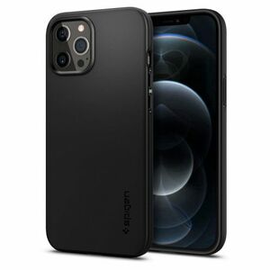 Spigen Thin Fit műanyag tok iPhone 12 Pro Max, fekete (ACS01612) kép