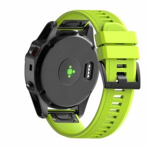 BStrap Silicone Acton szíj Garmin Fenix 5 / 6 / 6 Pro / 7 / 8 47mm / E, fruit green (SGA001C06) kép